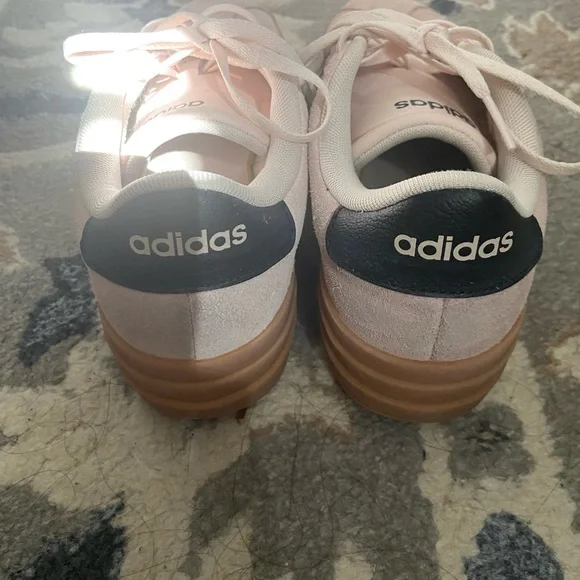 adidas Gazelle Bold — Wonder Quartz Pink Suede with Black Stripes - Picture 6 of 7